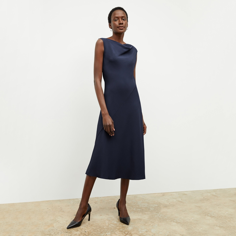 MM Lafleur Navy Midi Dress